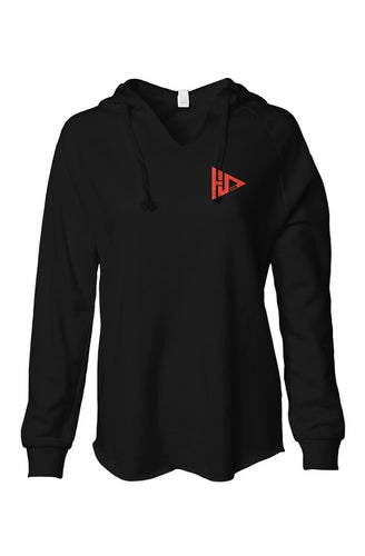 Womens Lightweight  Wash Hooded Sweatshirt - HD22Clothing